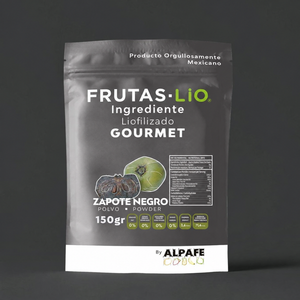 Bolsa de Zapote Negro Liofilizado en Polvo 150 g - Frutas Lio